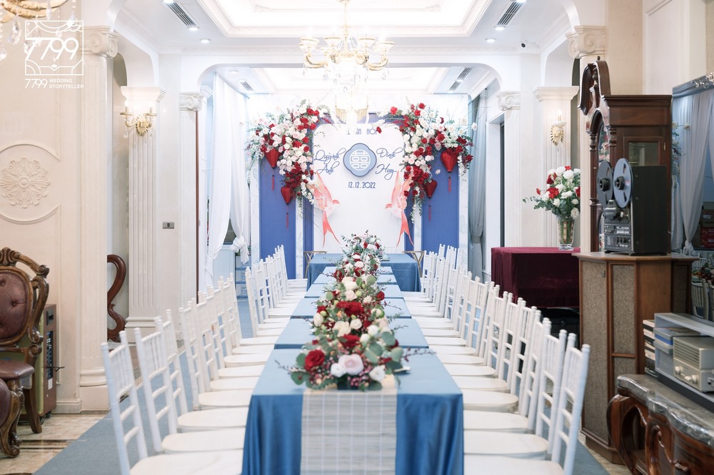 Trang trí cưới Concept Gốm hoa lam - Làn gió mới trong đám cưới Việt Nam