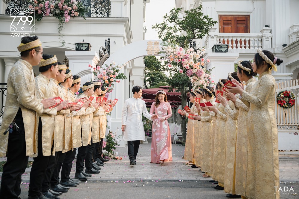 Decor cưới cho những nàng dâu “mê” áo dài tone hồng
