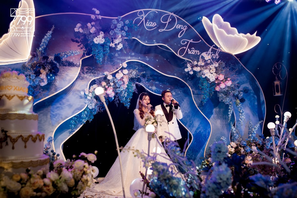 Trang trí đám cưới Meliá Vinpearl Huế Concept Midnight Blue