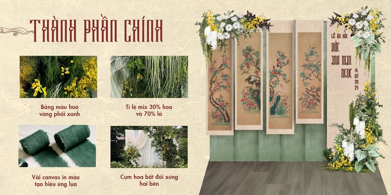 Hành Trình Sáng Tạo Concept Cưới "Tranh Tứ Quý" Đậm Đà Văn Hóa Việt