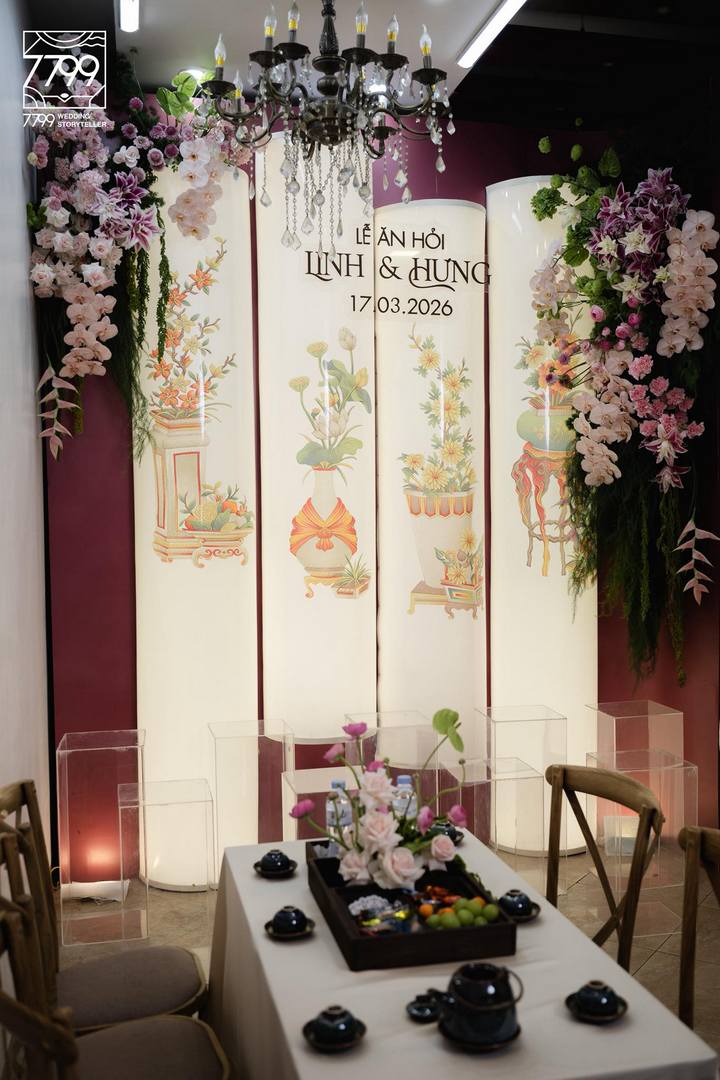 Sử dụng vách cong che khu vực bếp ăn