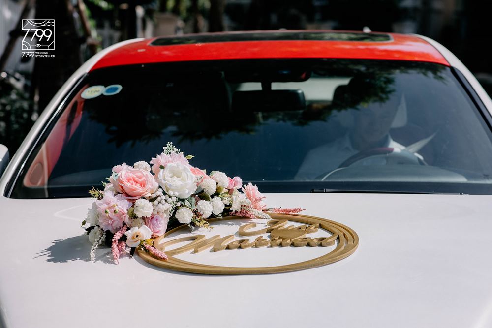 Mẫu hoa xe cưới đẹp - Ý tưởng hoa xe cô dâu