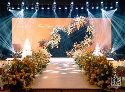 Không gian đám cưới hội trường Almaz lãng mạn và độc đáo