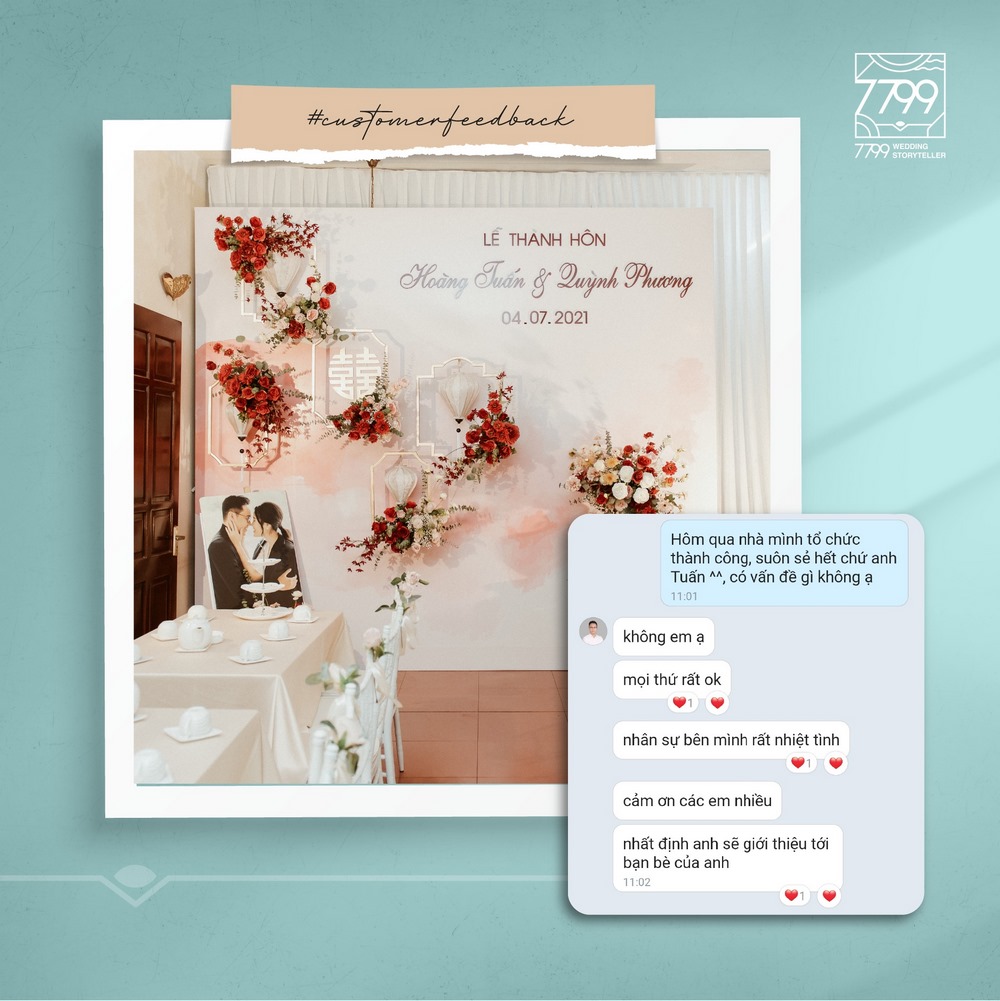 Review feedback 7799 wedding storyteller