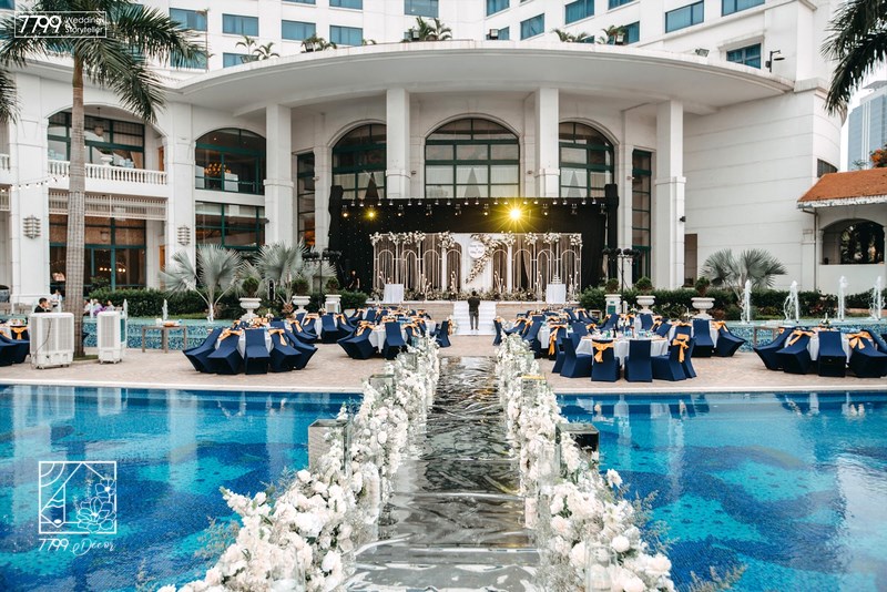 Trang trí tiệc cưới tại khách sạn Hanoi Daewoo Hotel