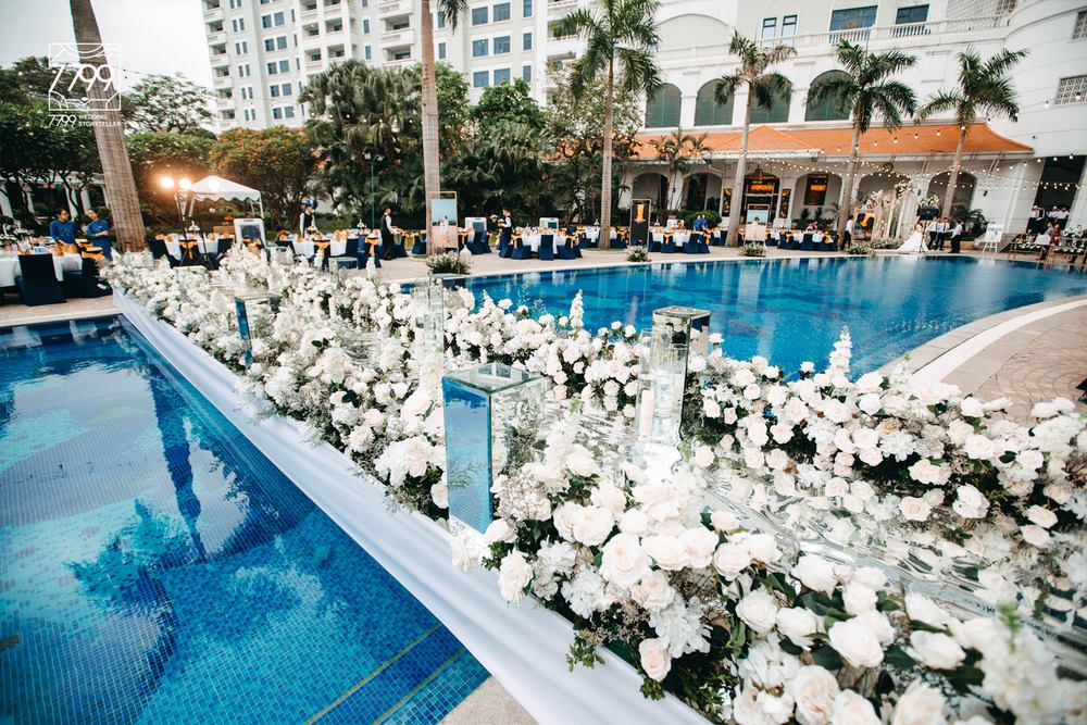 Tiệc cưới ngoài trời Hà Nội Khách sạn Daewoo không gian tráng lệ