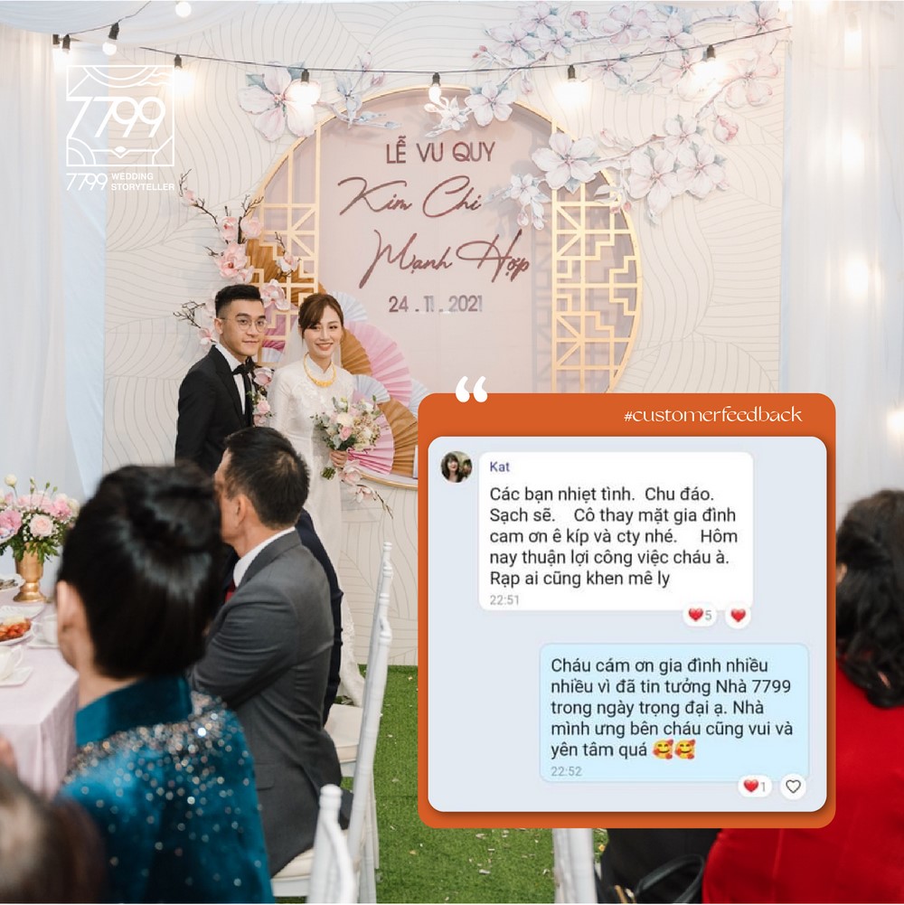 Trang trí đám cưới nhà trong ngõ Hà Nội - 7799 Wedding Storyteller