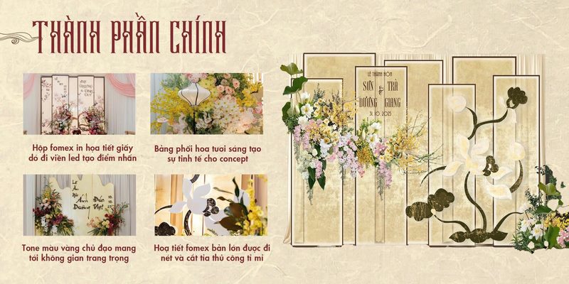 Cảm hứng trang trí đám cưới hoa sen