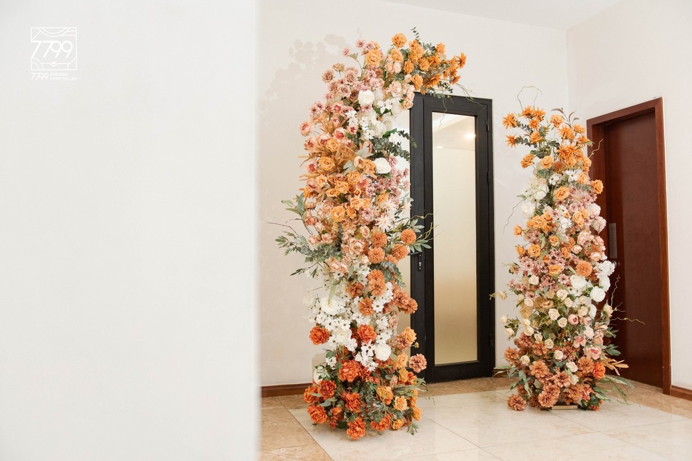 Vị trí đặt cổng hoa cưới tại chung cư