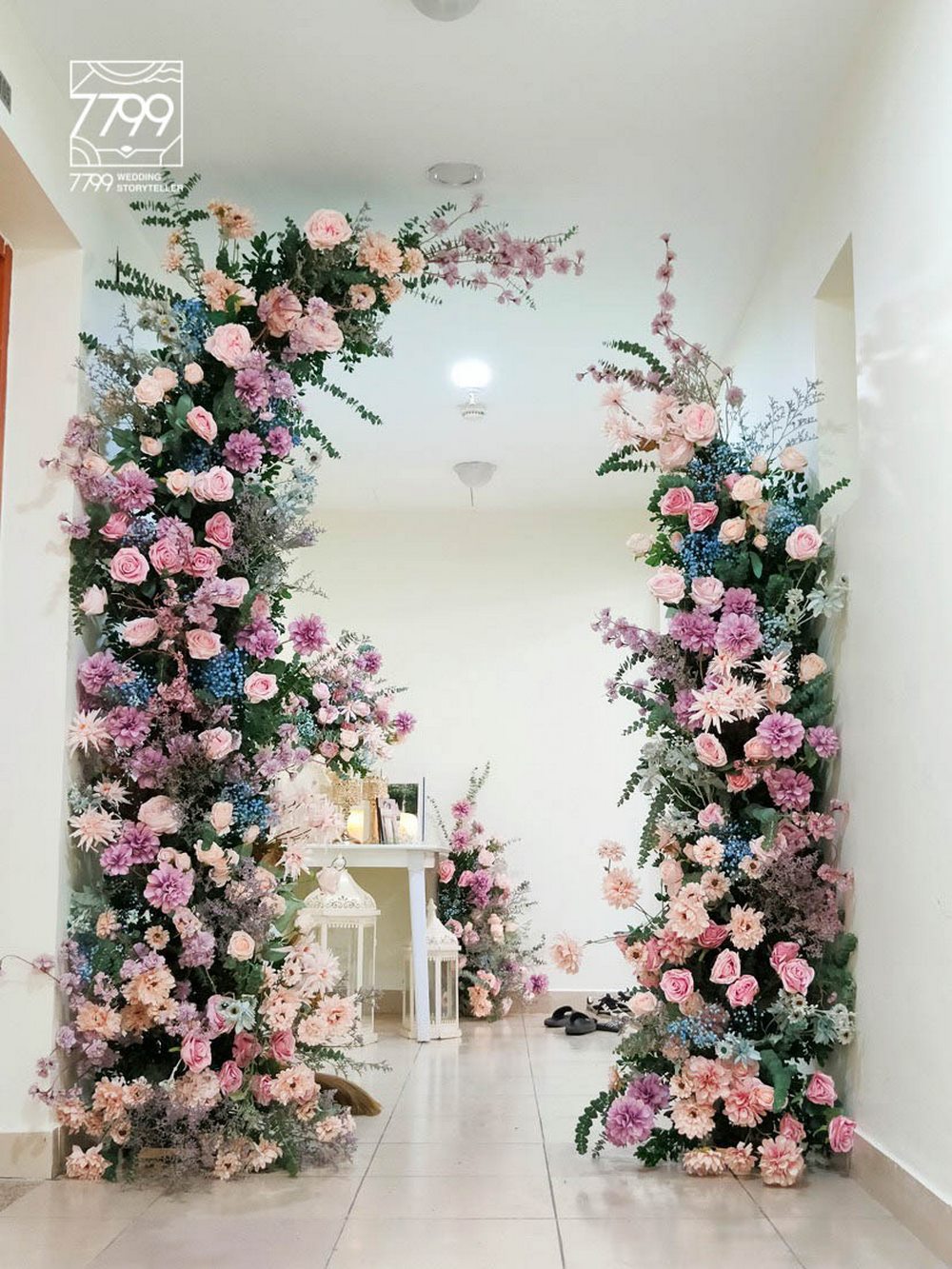 Vị trí đặt cổng hoa cưới tại chung cư