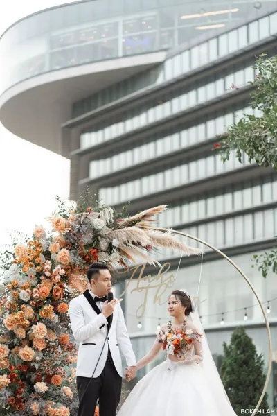 Tiệc cưới ngoài trời tại JW Marriott Hotel Hanoi <br> Nhật Ánh & Nguyễn Thiệp
