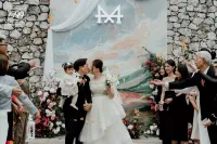 Trang trí đám cưới Sheraton Hanoi Hotel chủ đề của hoa và nghệ thuật hiện đại