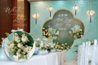 Trang trí tiệc cưới bằng hoa sen