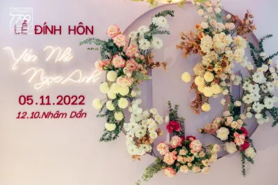 Trang trí lễ đính hôn Đà Nẵng với màu Hồng Pastel